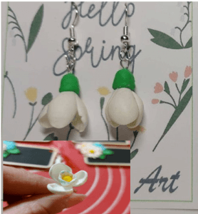 cercei handmade cu ghiocel