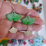 cercei-lungi-verde-auriu-lut-polimeric-handmade-eva-art