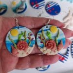 cercei handmade cu scoici
