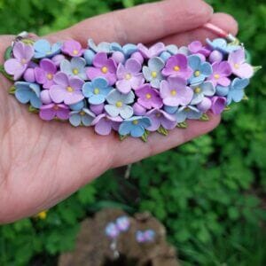 Colier Statement cu flori de liliac