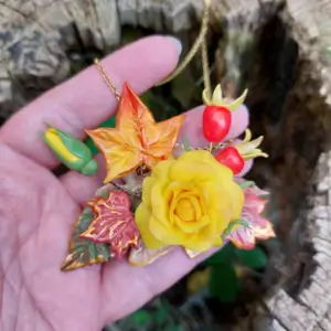 colier handmade de toamna