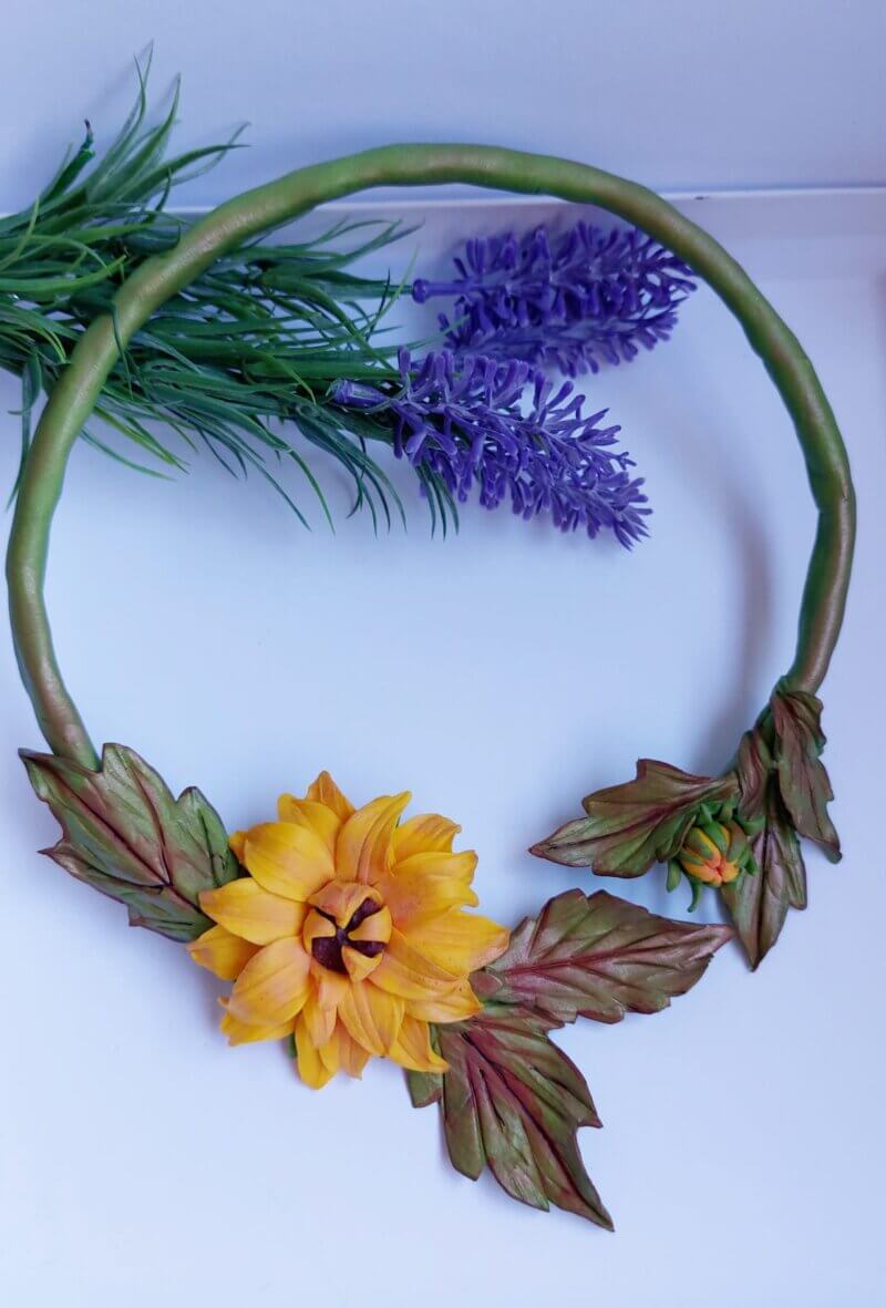 Colier handmade Floarea-soarelui