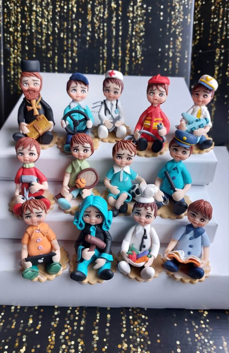 figurine cu meserii pentru tavita de mot baiat 1 an