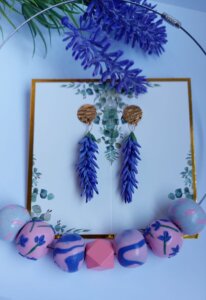 Cercei Handmade Lavandă