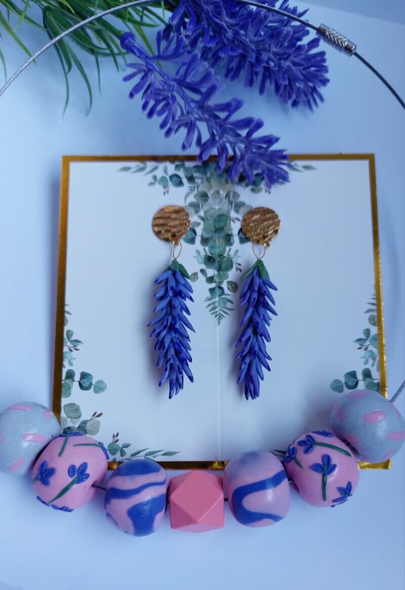 Cercei Handmade Lavandă